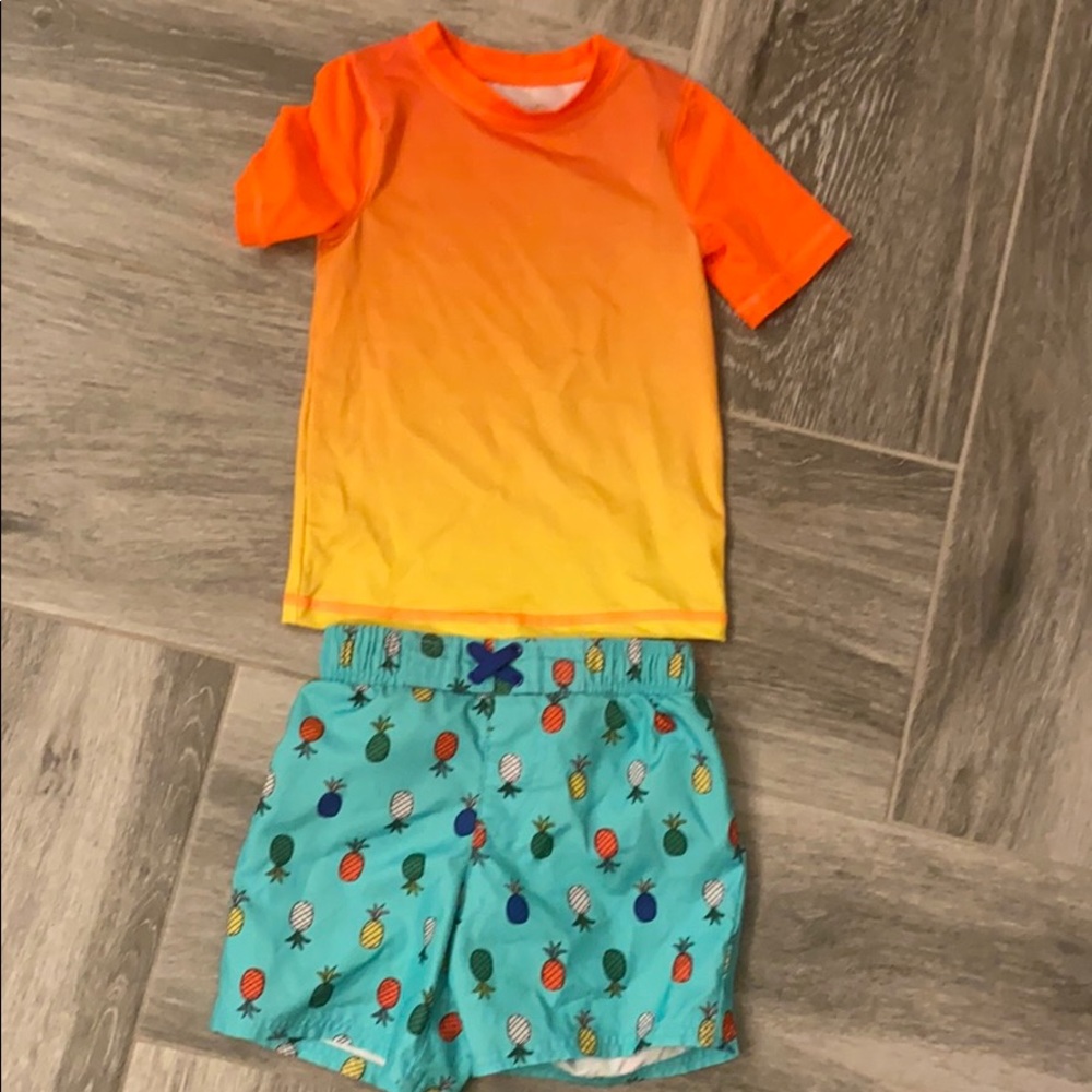 Boys Cat & Jack swim shirt and shorts set